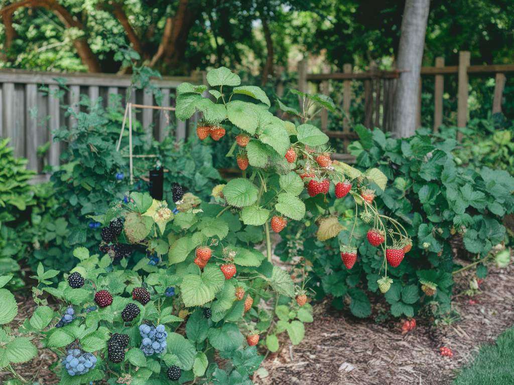 Framboises, groseilles, mûres, fraises : créer une plantation de petits fruits au jardin